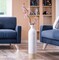 Elegant Black or White Cylinder Shaped Tall Spun Bamboo Floor Vases, Embellished with a Glossy Lacquer, and Enhanced with Natural Bamboo Finish - Stylish Home Decor, Heights of 31 and 23.5 Inches